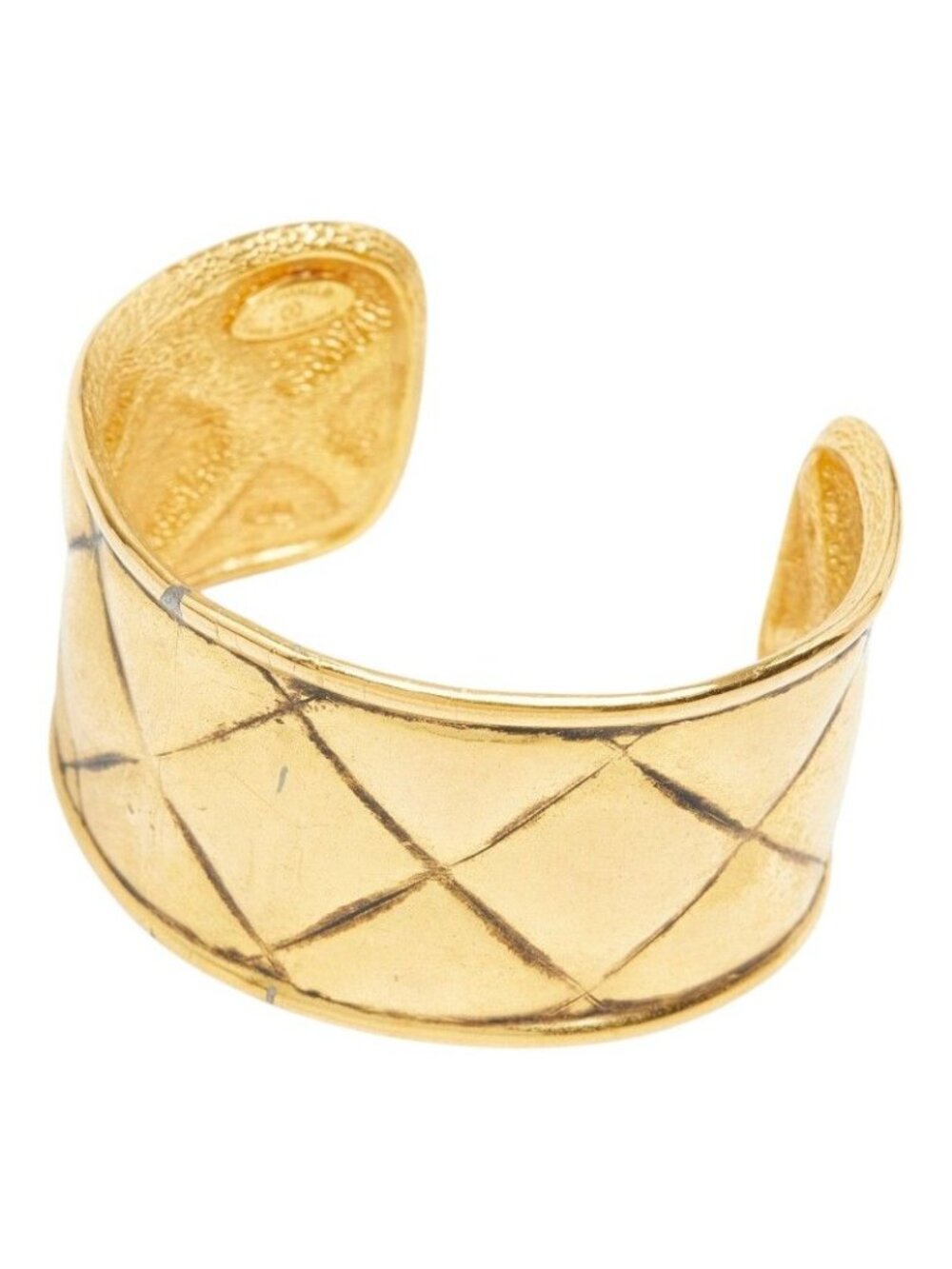 Chanel Quilted Bangle Gold Plated 1- Bracelet
